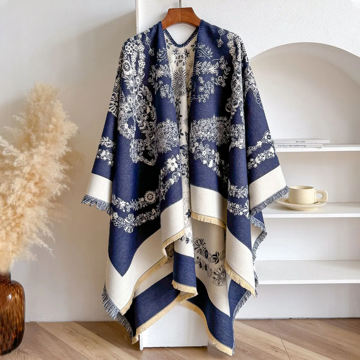 Luxury Brand  Imitation Cashmere Women Two-sided Square Scarf Winter Warm Shawl Bandana Pashmina Female Foulard Thick Blanket