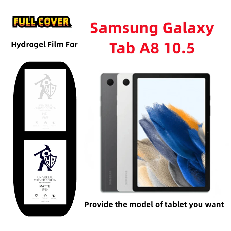 

Матовая Гидрогелевая пленка для Samsung Galaxy Tab A8 10,5 (2021), 2 шт., Защитная пленка для HD экрана для Tab A8 10,5 (2022), матовая защита