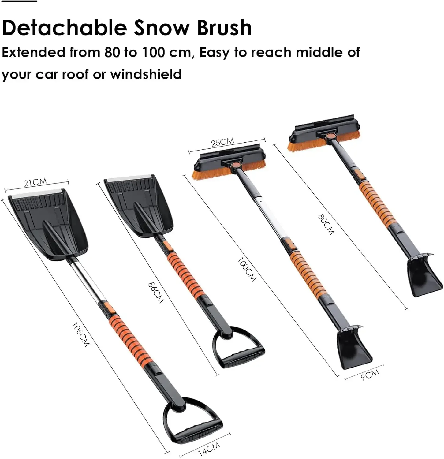 Snow Brush Ice Scraper Car Kit