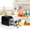 Electric French Fry Cutter, Upgrade Lid Control Version with 1/2 Inch and 3/8 Inch Blade. 300w Commercial Grade Stainless 6
