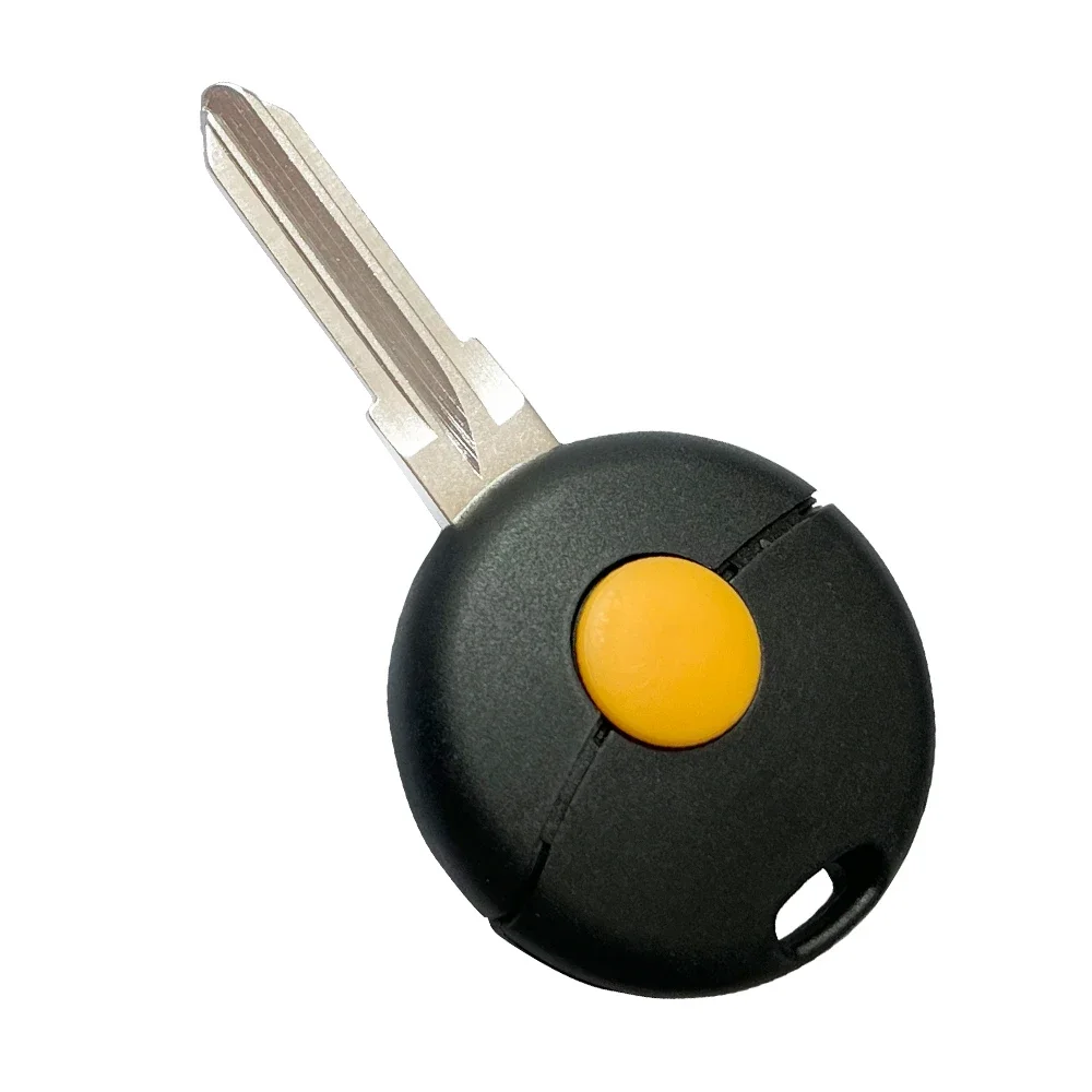1 Button Remote Car Key Shell for Mercedes Benz Smart Fortwo 1998-2012 Auto Key Case Cover Replacement with Uncut Blade