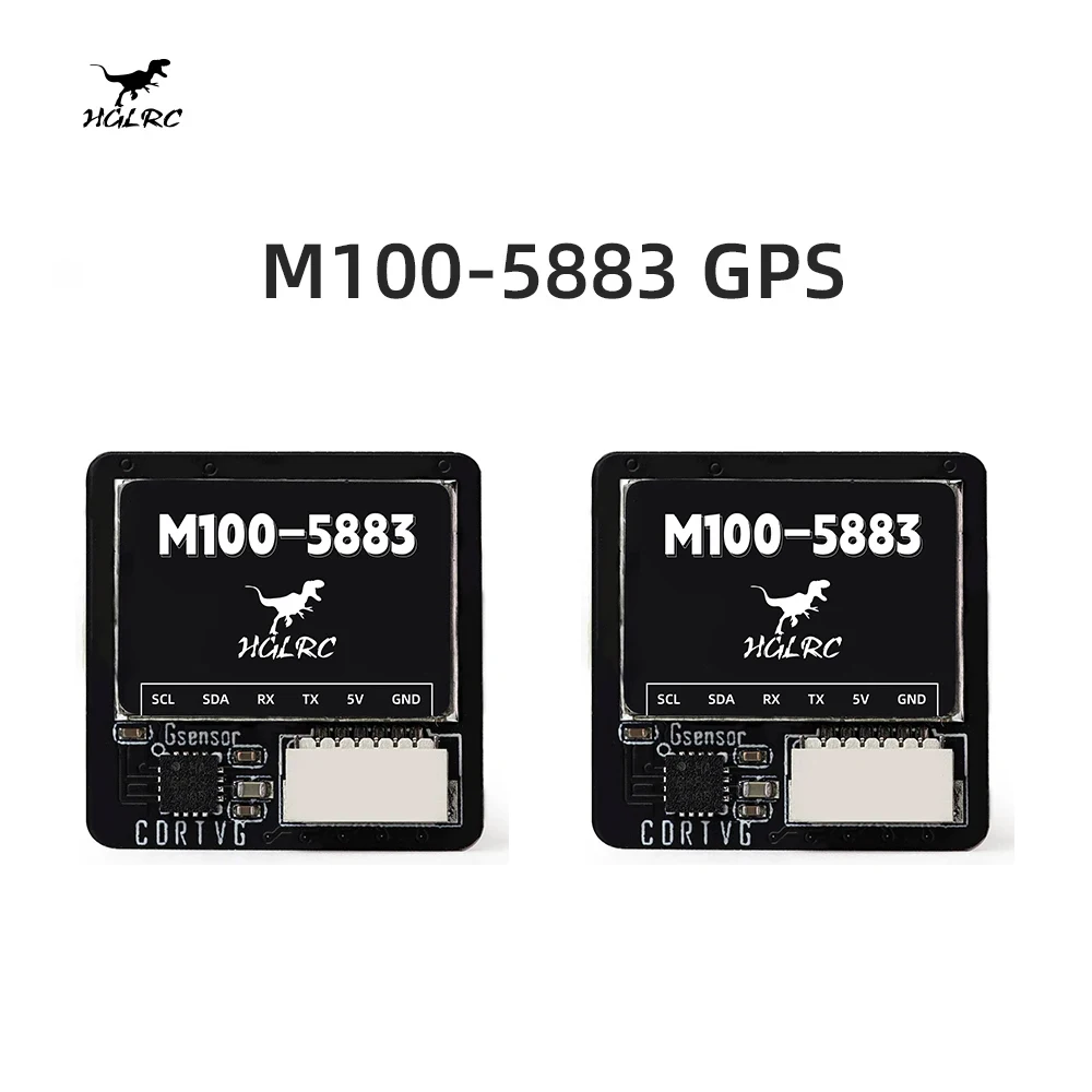 Module GPS HGLRC M100-5883 M10 avec boussole 21x21mm pour FPV