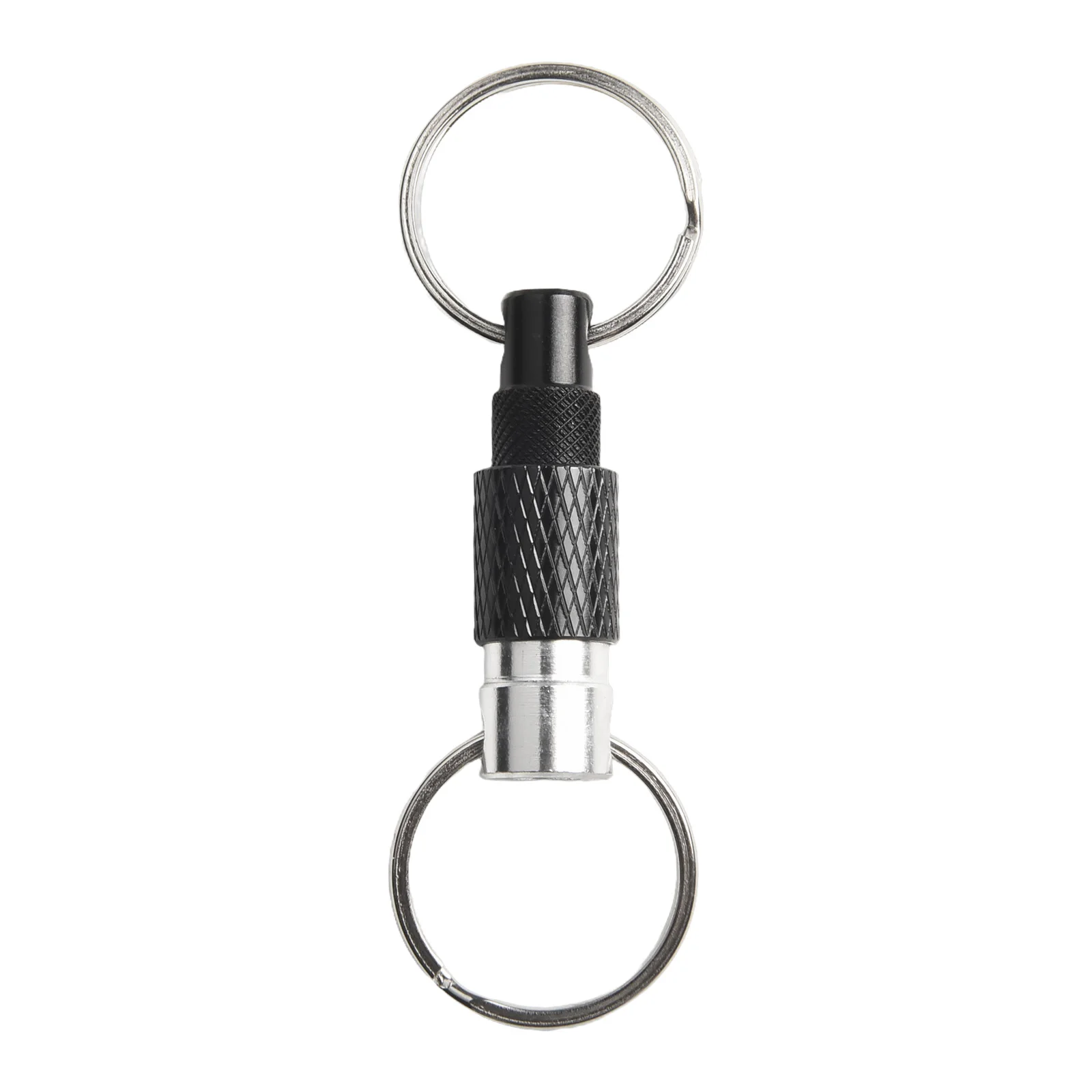Befestigen Sie an Taschen für Outdoor-Aktivitäten ° Rotations-Schlüsselanhänger, Doppelring-Schnalle, hochfestes Aluminium, innovatives Design – Detail 11