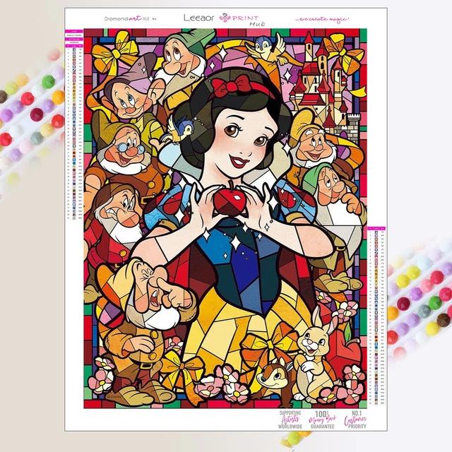 5D DIY Disney Diamond Painting Kits Princess Mickey Stitch Full Diamond  Mosaic Embroidery Cross Stitch Home Decor Gift For Kids