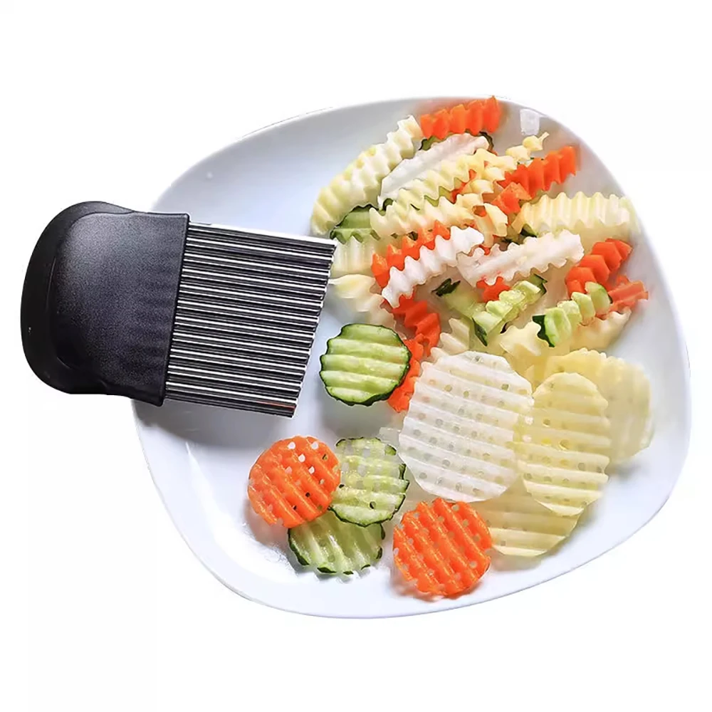 Potato Cutter Chips French Fry Maker Peeler Cut Dough Fruit Vegetable Kitchen Accessories Tool Knife Chopper Crinkle Wavy Slicer fruit slicer vegetable slicer crinkle cutter vegetable cutter potato slicer apple slicer apple cutter potato chip maker potato cutter food slicer