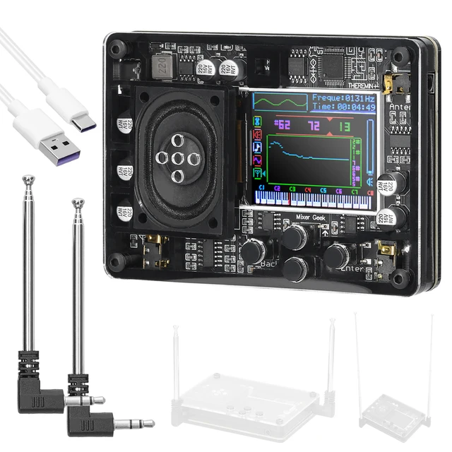Mini Theremin Elettronico - Strumento Musicale Creativo, Con Display, Altoparlante, Portatile - Foto 6