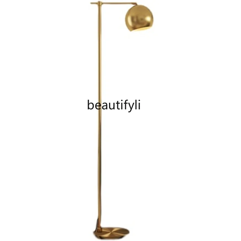 

yj American Light Luxury Sofa Lamp Post-Modern Simple and Adjustable Vertical Lamp Coffee Table Floor Lamp