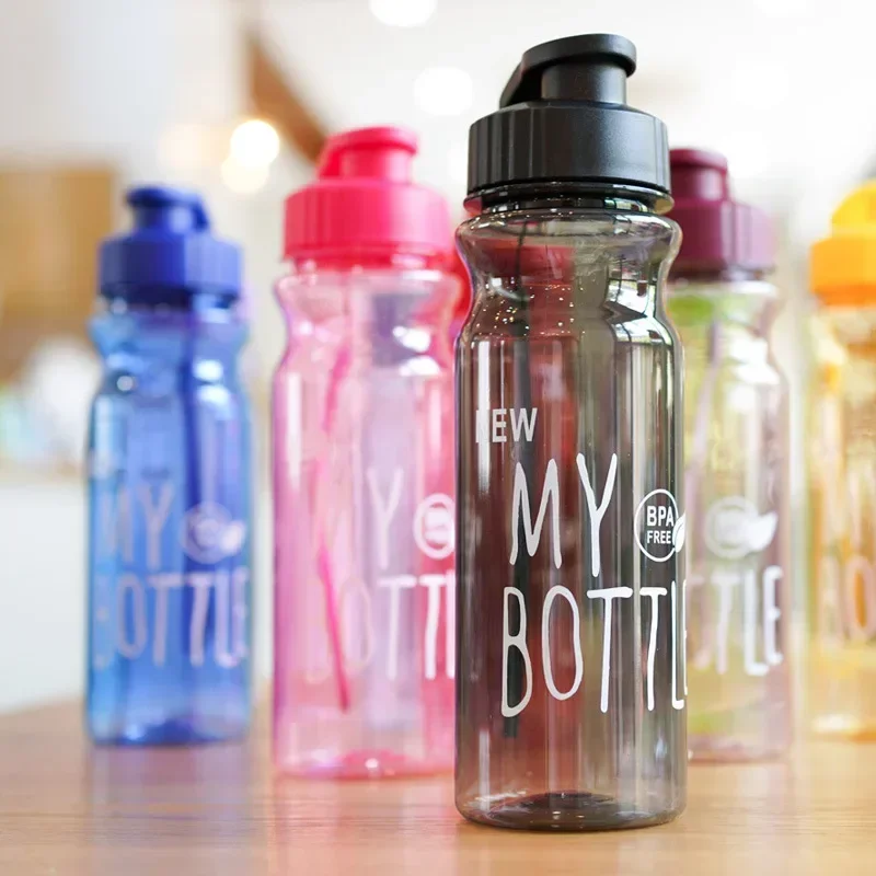 550ML Transparent Water Bottle Portable Sport Bottle for Drinking Kitchen Tools Water Bottles Gym Travel Girl and Boy Cup