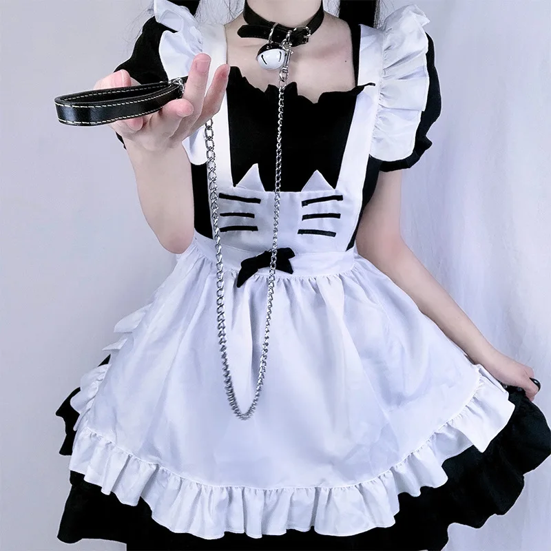 

Anime Cute Cat Cosplay Costumes Women's Lingerie Cat Girl Uniform Temptation With dress Japanese soft girl cat maid outfit