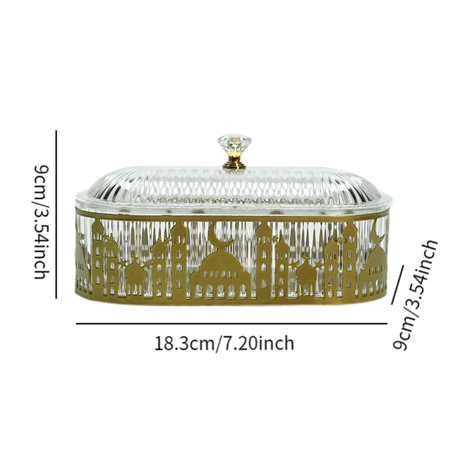 Snack Tray with Lid Candy Dish with Lid Food Plates Dried Fruit Container Eastern Candy Box for Wedding Candy Cookies Veggies 6