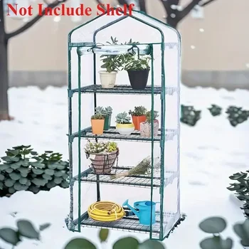 4/5Tier Pvc Plant Greenhouse Seedling Greenhouse Warm Transparent Grow Tent Cover Garden Supplies Tent Garden Warm Room Growbag