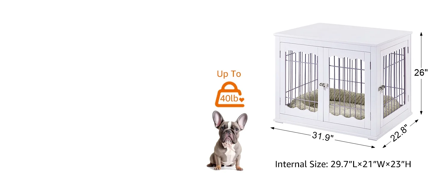 medium dog crate for the dog up to 40lbs