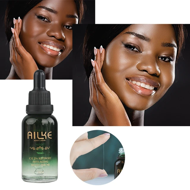 Ailke-Vitaminok C&E Előrehaladott 2% Retinoid Arc Szérum, Öregedésgátló Retinol Szérum A Bőr Ragyogására, Izzó, Hidratáló - Image 3