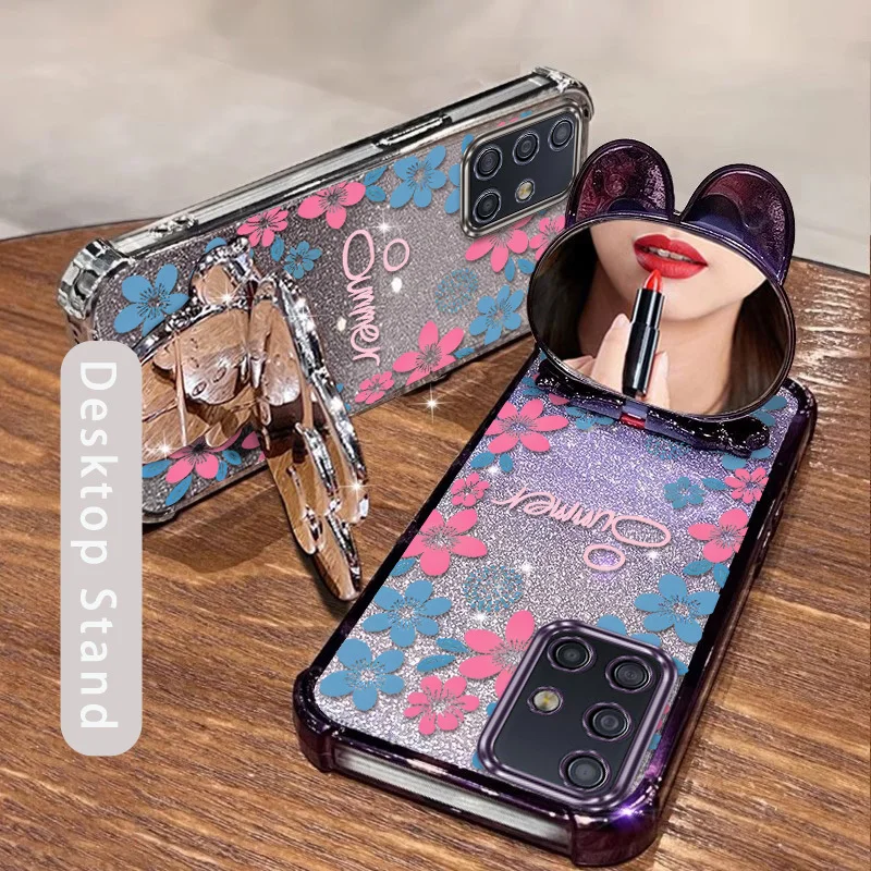 Vibrant Floral Phone Case Set with Lanyard & Stand - 3-Piece Bundle