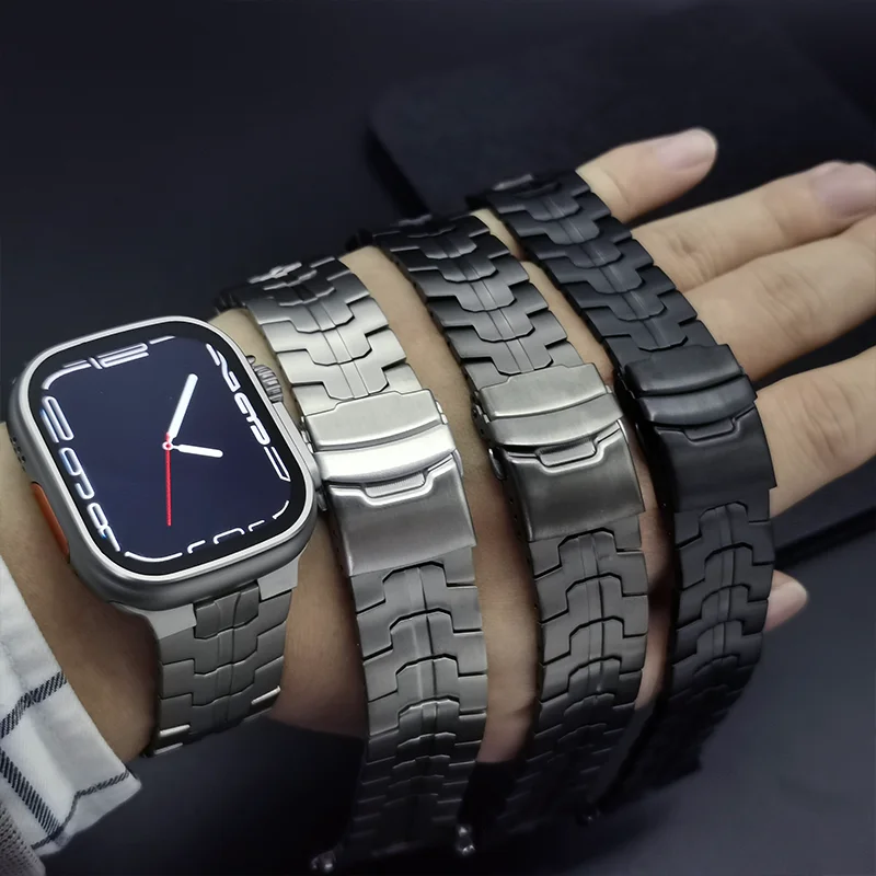 Luxury Titanium Alloy Tough Apple Watch Band