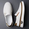 Men's Handmade Genuine Leather Casual Shoes 2024 New Luxury Brand Loafers Man Flats Comfortable Slip on Driving Shoes Moccasins 4