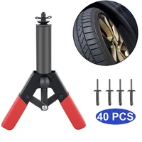 41Pc Plastic Rivet Gun Set Nylon Blind Rivets Hand Riveter for Automotive Door Panel Plastic Fastener Clip Fastener Removal Tool 1