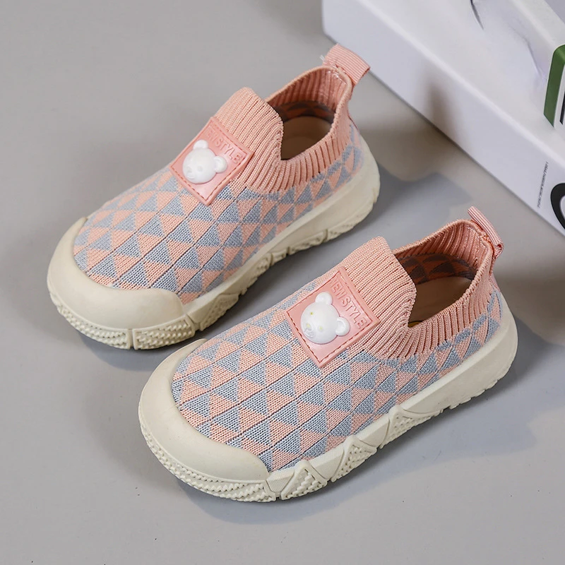 Kid Casual Shoes Sports Shoe for Boy Girl Spring Mesh Breathable Soft Soled Kindergarten Indoor