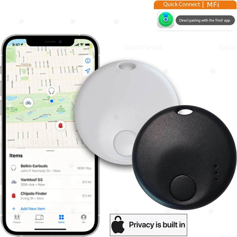 Key Finder Mini Tracking Device GPS Lost Tracker For Apple Find My Smart Tag Child Finder Pet Car Smart Bluetooth Tracker IOS System