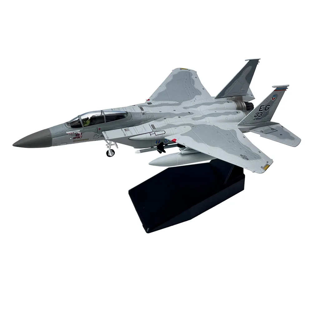 1/100 Scale US F15 F-15 Eagle Fighter Aircraft Airplane Diecast Metal Military Plane Toy Model Collection Gift