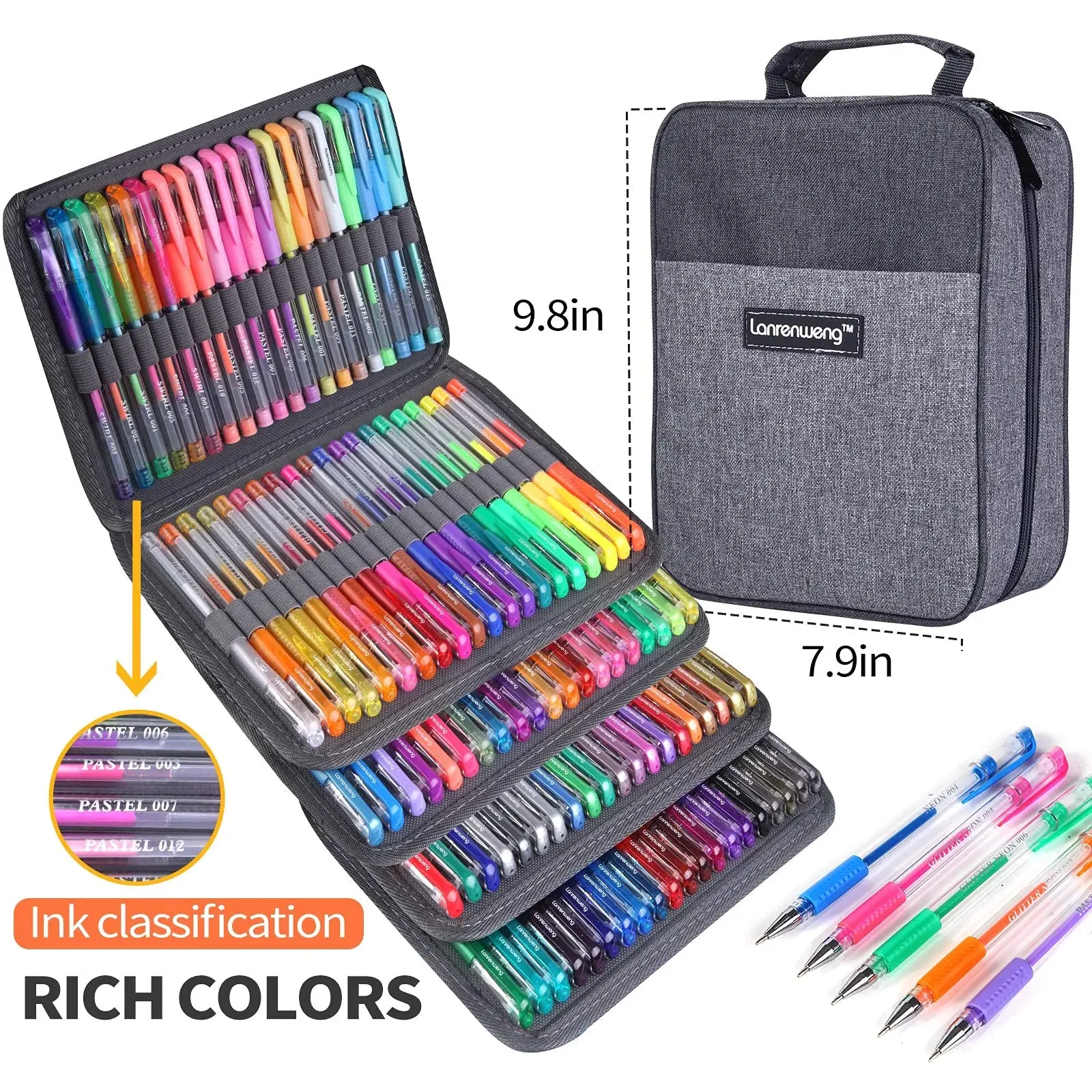 

Pack Gel Pens Journaling 120 Scrapbooks Colored Fine Set Refills Forkids With 240 Coloring Adults Bullet Glitter Pen
