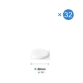 White 20mm 32pcs