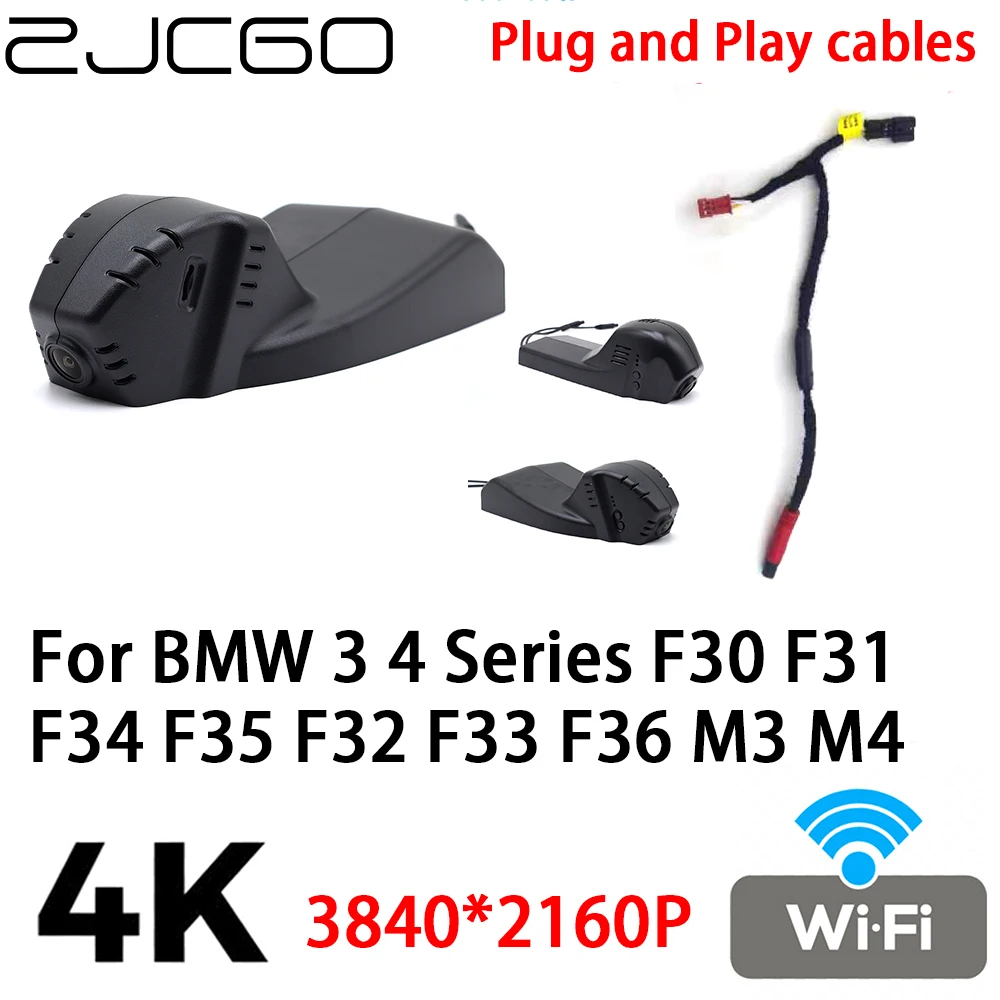 

ZJCGO 4K 2160P Car DVR Dash Cam Camera Video Recorder Plug and Play for BMW 3 4 Series F30 F31 F34 F35 F32 F33 F36 M3 M4