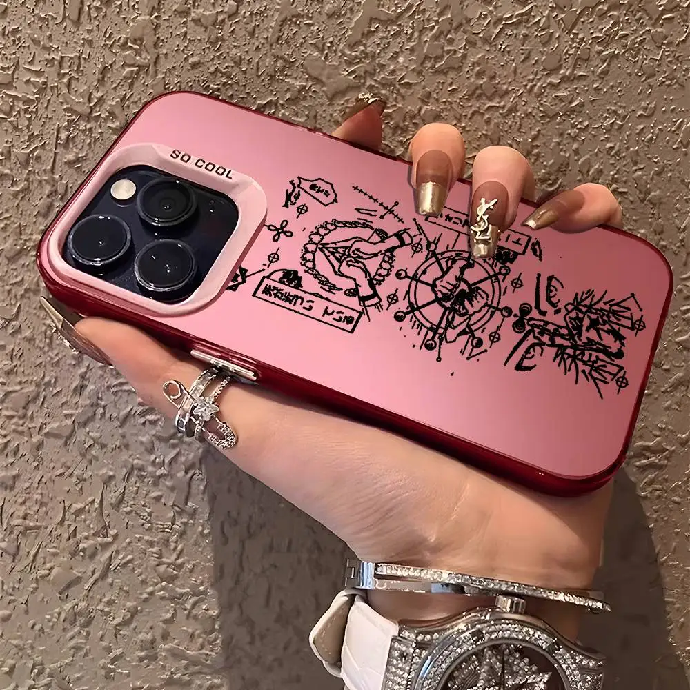 Aurora Laser Shockproof Anime Jujutsu Kaisen Phone Case - Multicolor  Cover