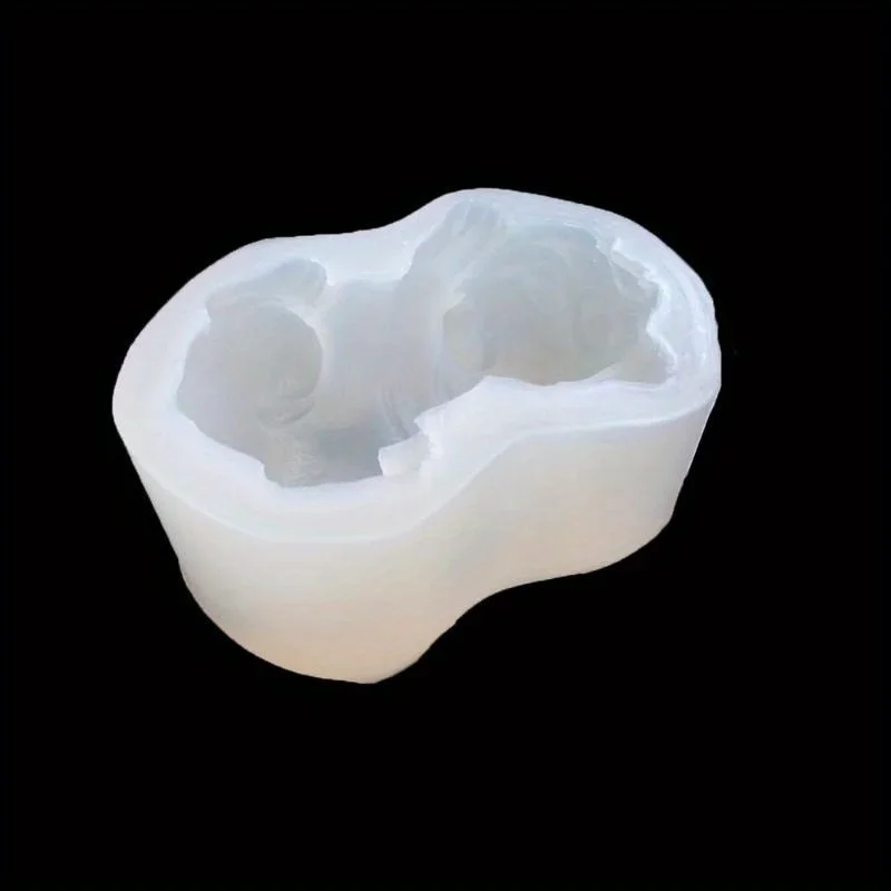 New DIY Silicone Mold For Bulldog Figurine Creative Green Resin Bulldog Craft Loved By Handicraftsmen Home Baking Molds Supplies