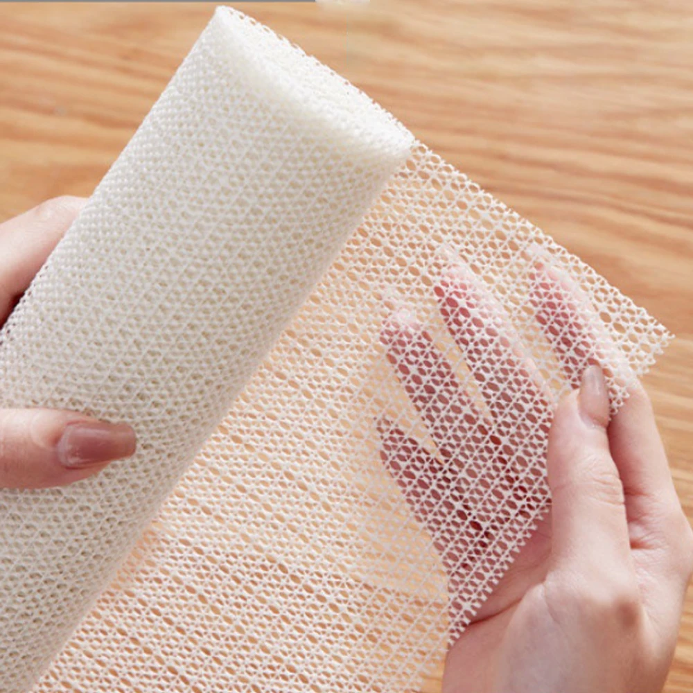 Antiskid Sheet Mattress Sofa Mat PVC Floor Carpet Yoga Mat with Fixing Base Fabric Household Anti Slip Net Cloth