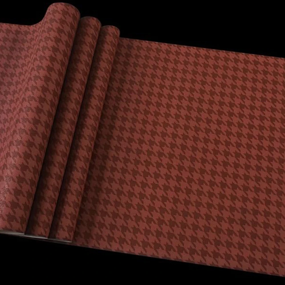

British Style Red Classic Plaid Grid Wallpaper Roll for Living Room Bedroom Clothing Store Wall Paper Home Decor Papel De Parede