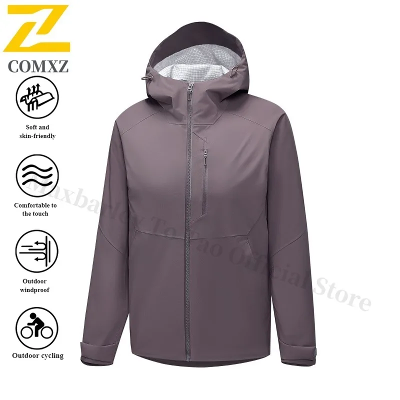 EiAO Men's Trendy Windbreaker Spring Autumn Waterproof Windproof Casual Outdoor Jacket for Hiking Camping Fishing 2025 Fashion