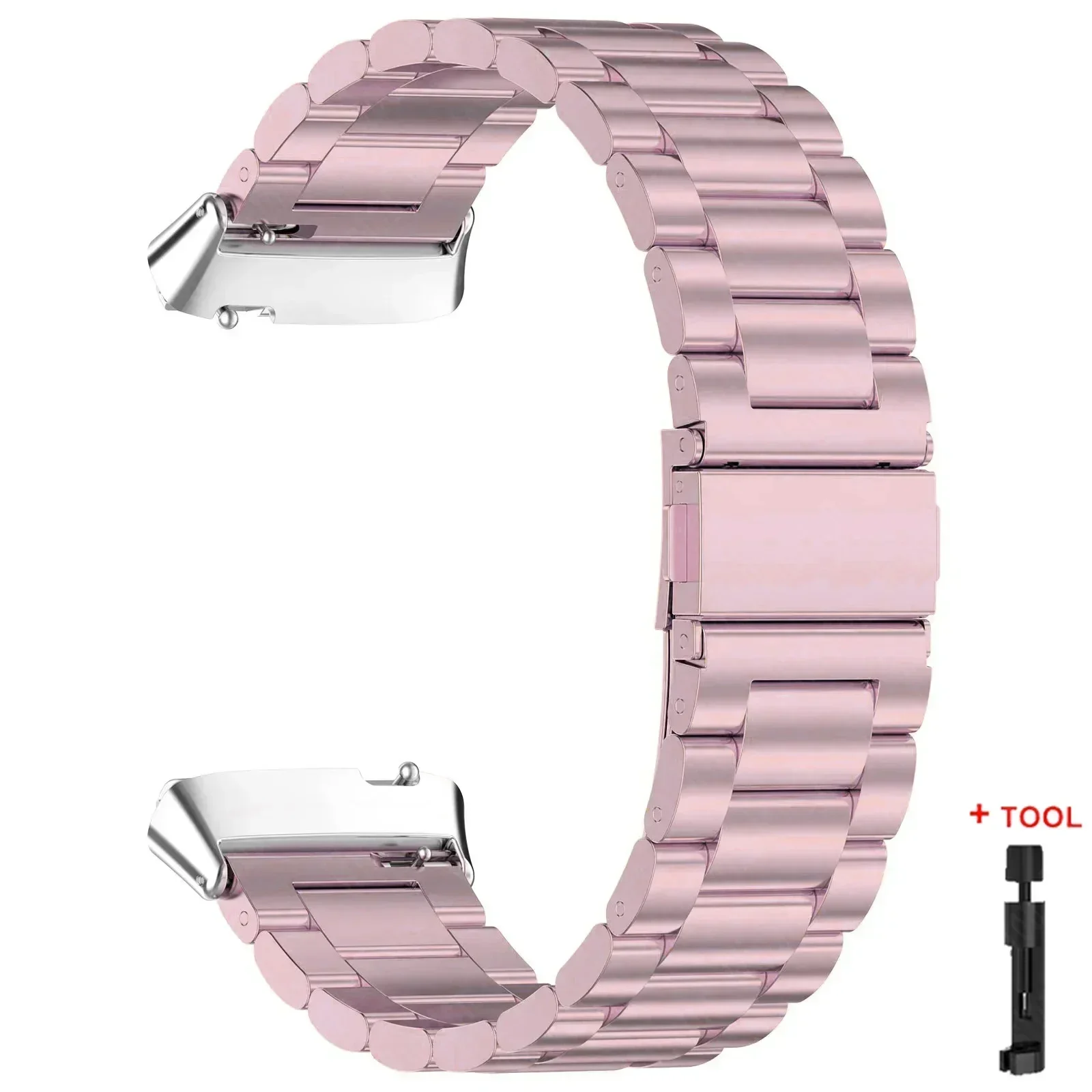 Stainless Steel No-Gap Metal Strap Wristband Bracelet
