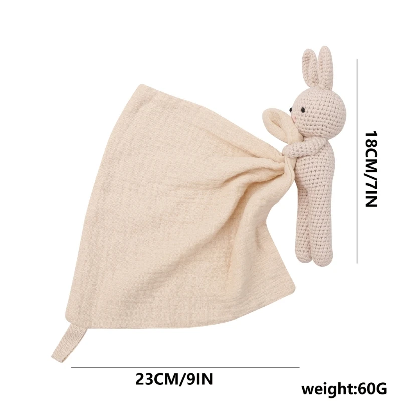 Calming Baby Sleep Cloth Soft Infant Soothing Small Blanket Breathable Comforter for Toddlers Lovely Companion A2UB