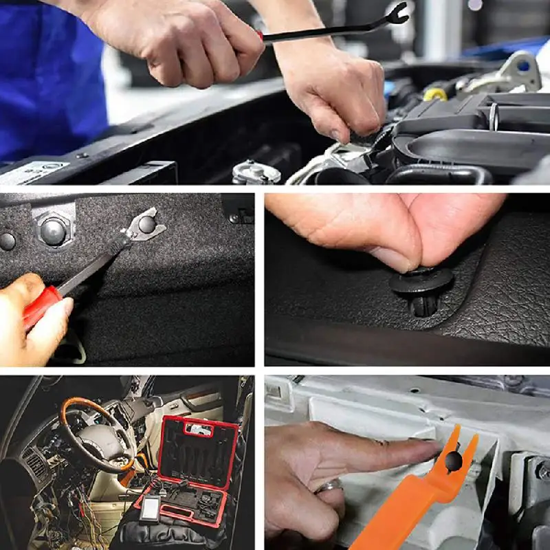 Car Trim Clip Removal Pliers Headlight Repair Door Panel Retainer Clip Remover Dashboard Panel Upholstery Remover Repair Tool