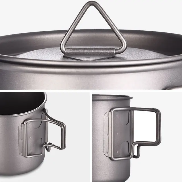 PACOONE Titanium Camping Mug 3