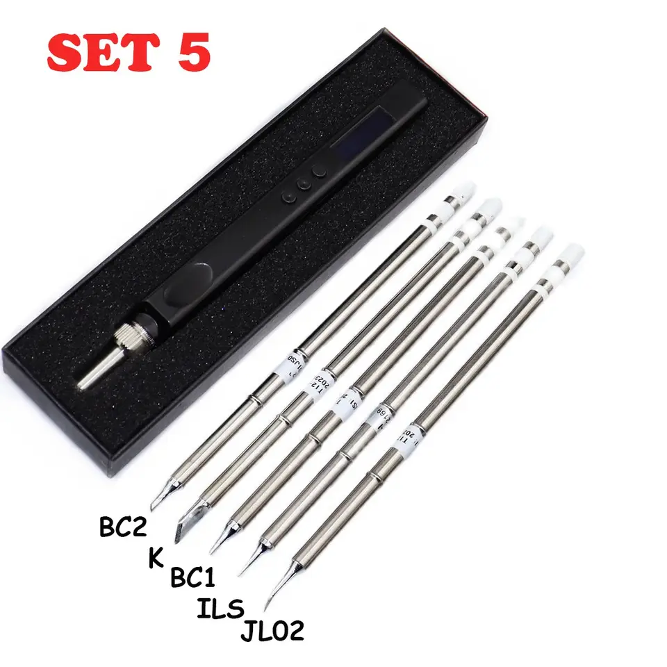 JV100 T12 OLED Mini Electric Soldering Iron Kit PD USB-C Repair Tool Adjustable Temp Portable Solder Welding Station Heat Pencil image 15