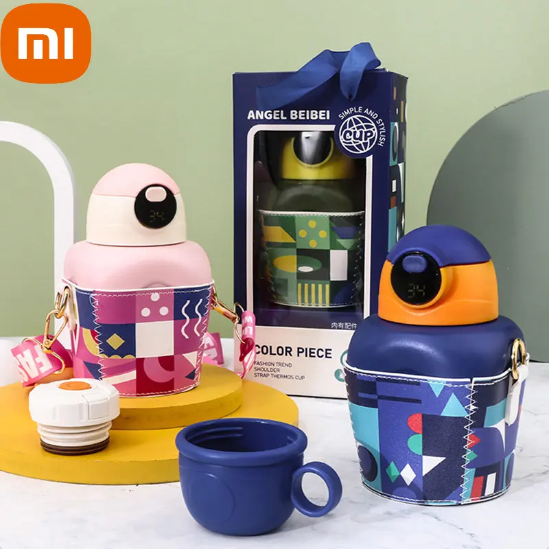 

Термокружка Xiaomi из нержавеющей стали, Подарочная бутылка для воды с умным температурным дисплеем, для холодного и теплого воздуха, дорожный чайник, соломенная чашка