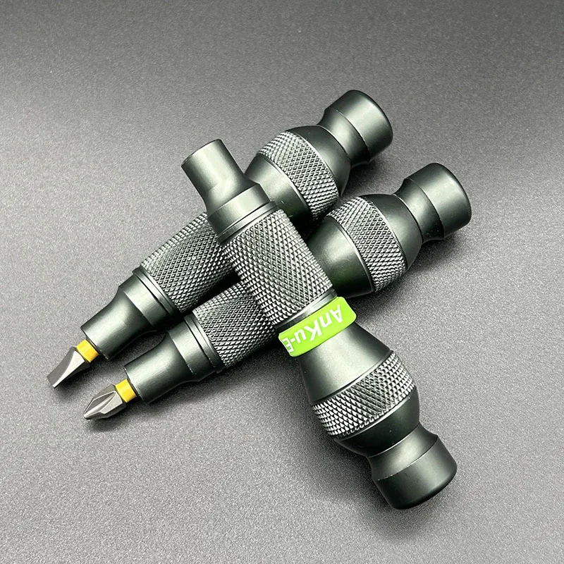 COOLHOOD Magnetic Bit Holder - 6.35mm (1/4") Aluminum Alloy Handle For Screwdriver Bits