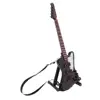 1/6 Wooden Electric Bass Guitar Model for 12" Action Figures Dolls House Decor 1