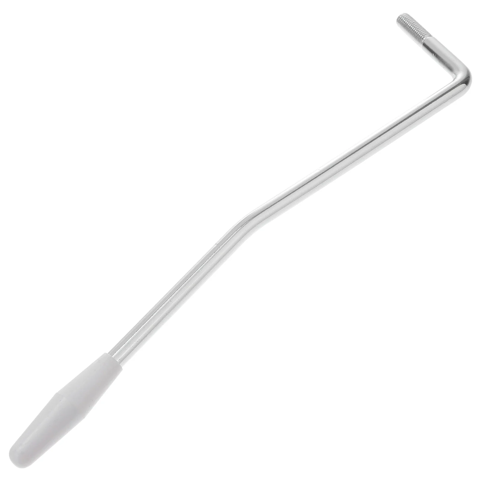 

50mm Thread Tremolo Stick Tremolo Arm Whammy Bar Arm with White Rocker Cover for Electric Guitar (Silver)