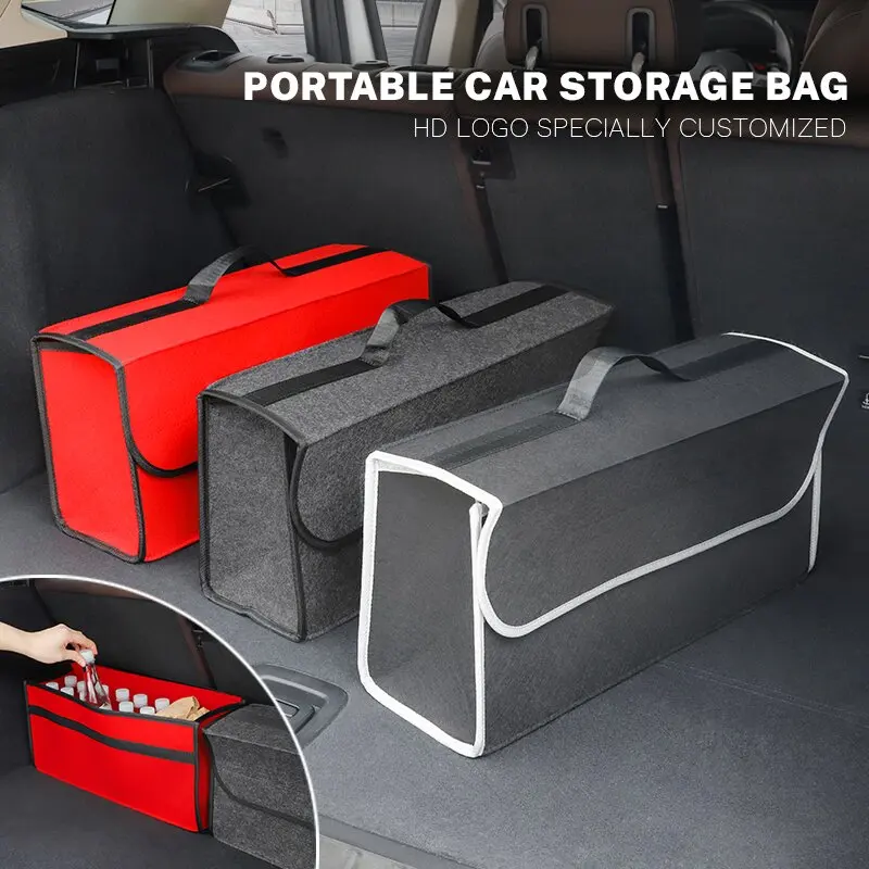 Sac De Rangement De Coffre De Voiture De Camping En Cuir Boîte Pliable Pour  Audi Sq5 Rsq3 A3 A4 A6 A5 Q5 Q7 Q3 Tt Rs5 S6 S3 S4 S8 Qs7 Rsq7