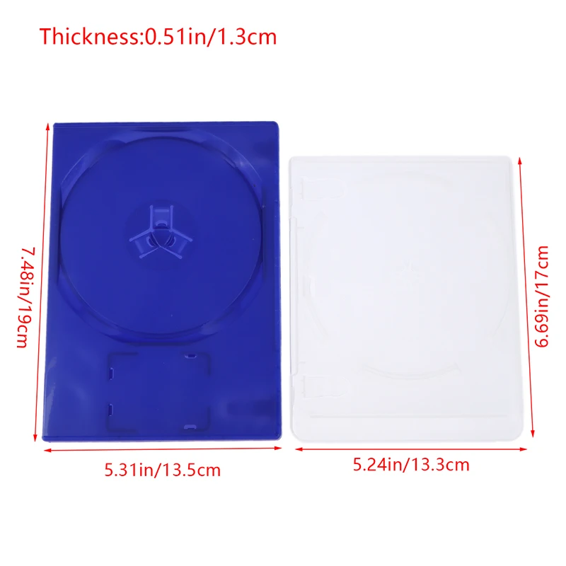 1Pc CD Game Case Cover scatola protettiva per PS2 PS3 Game Disk Holder CD DVD Discs Storage Box per PS2 PS3 Game Disk Cover Case