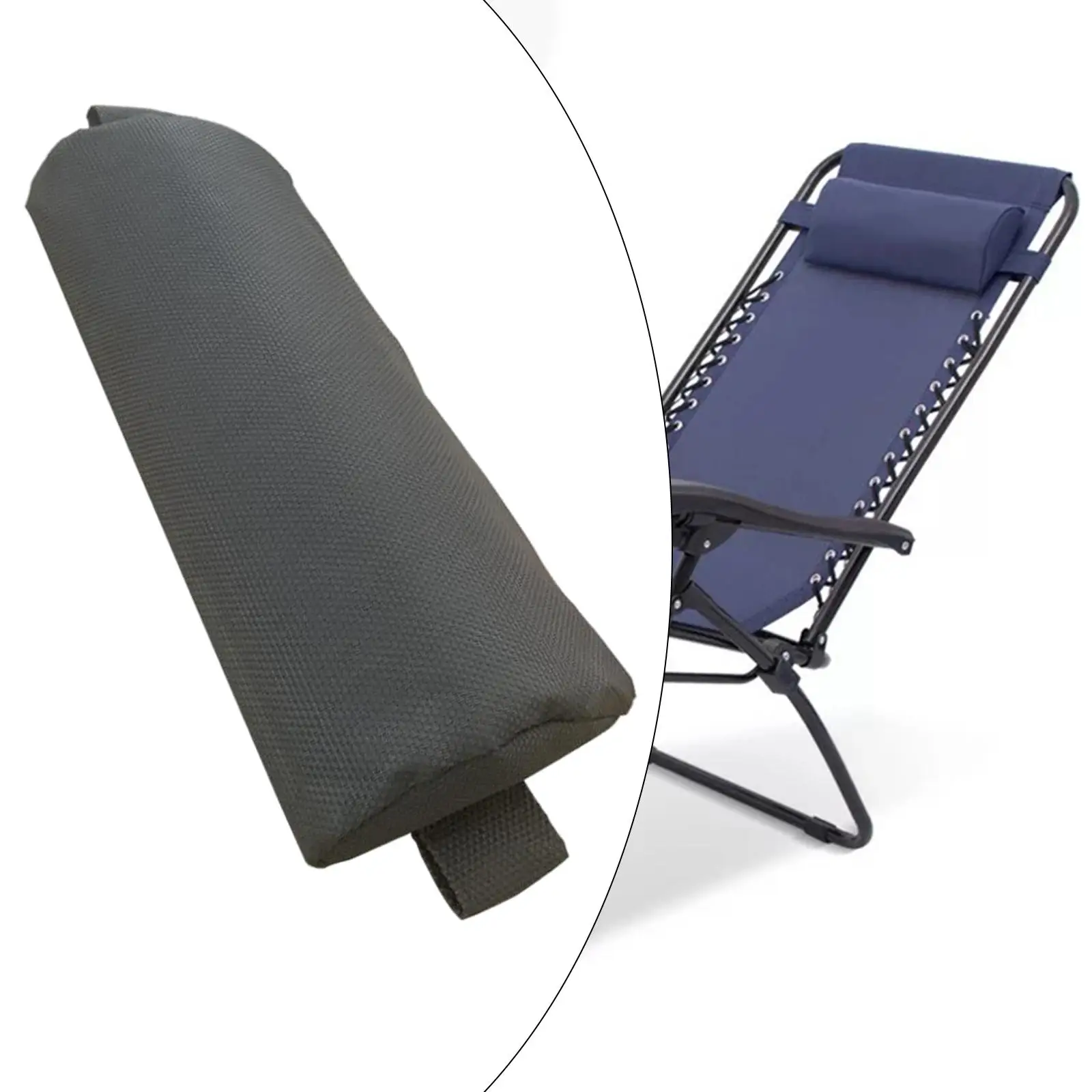 Soft Head Cushion Pillow Breathable with Strap Adjustable Pad for Folding recliner Outdoor Headrest 3