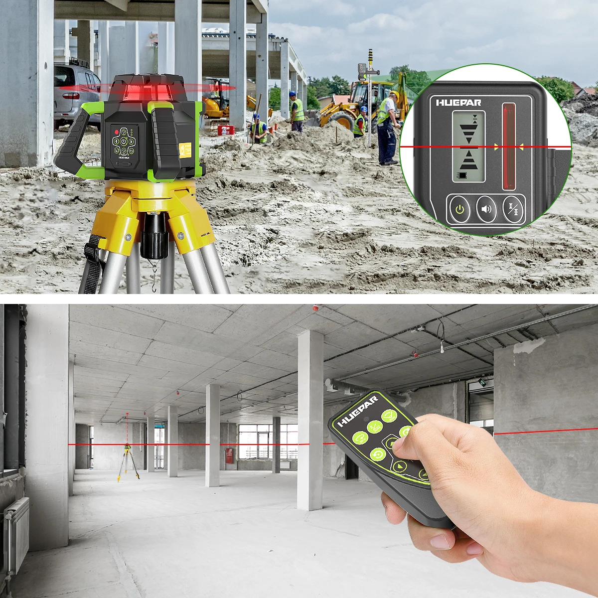 Laser Level RL300HVG, Indoor Self Leveling Rotating Laser, 2-level Waterproof L