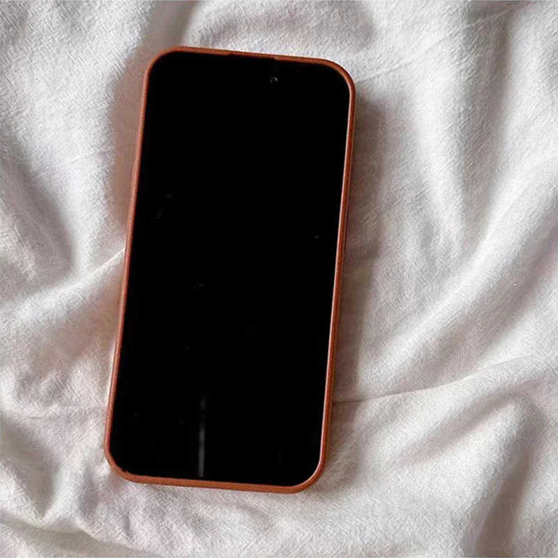 Sleek Black Heart Leather Phone Case - Shockproof Soft Bumper Cover