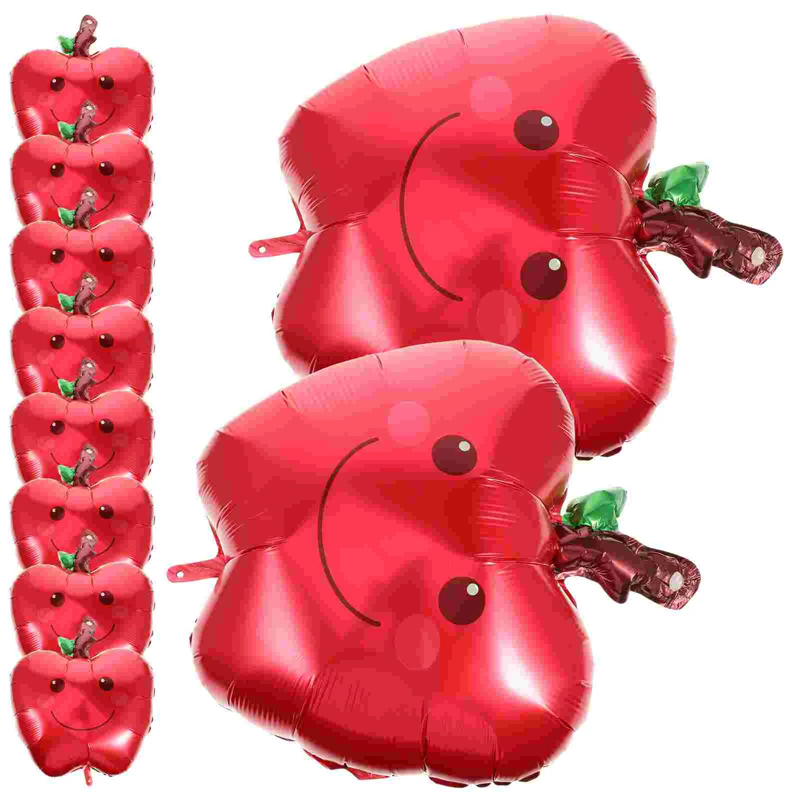 

8 pcs 18 Inch Design Aluminium Film Balloon for Children Birthday Party Decoration Red