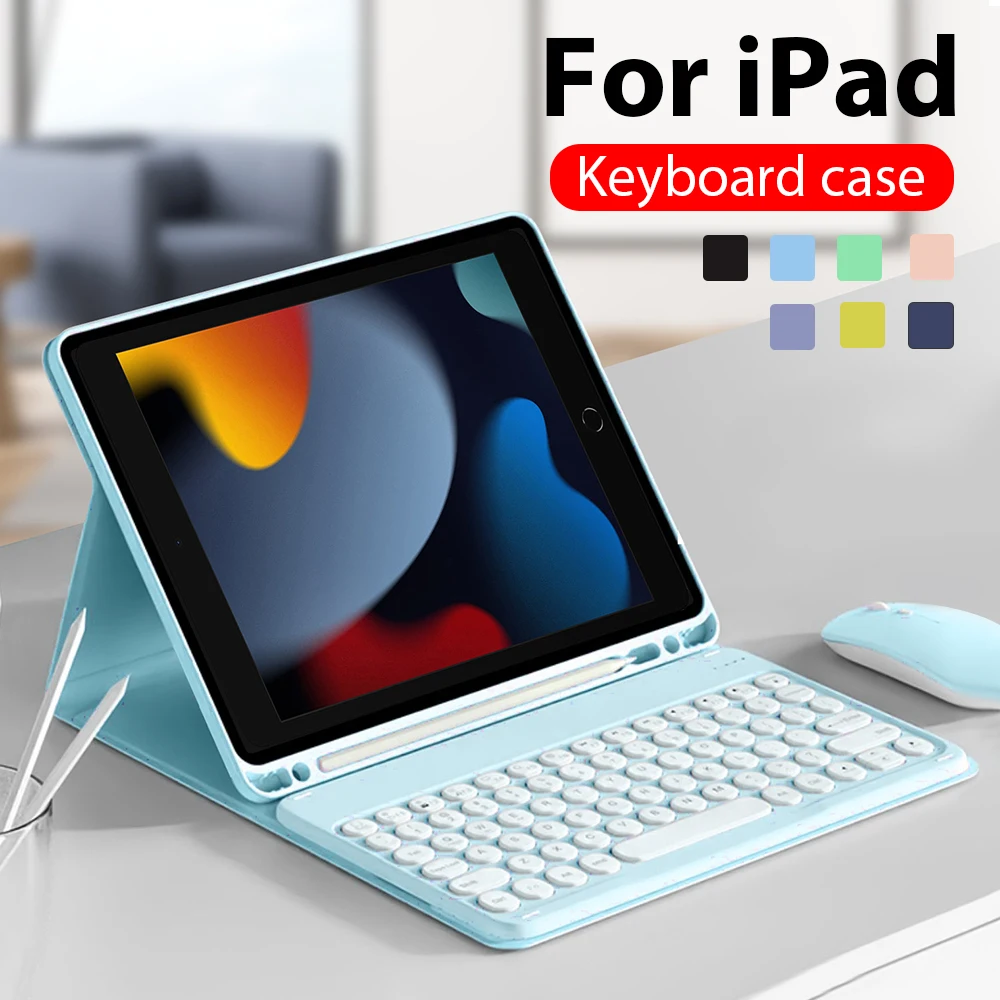 

For iPad Keyboard Case For iPad Pro 12 9 12.9 11 2022 9th 10th Generation Air 5 4 Mini 6 6th/8/7th Gen 10.2 10.5 Air 3 2 1 Cover