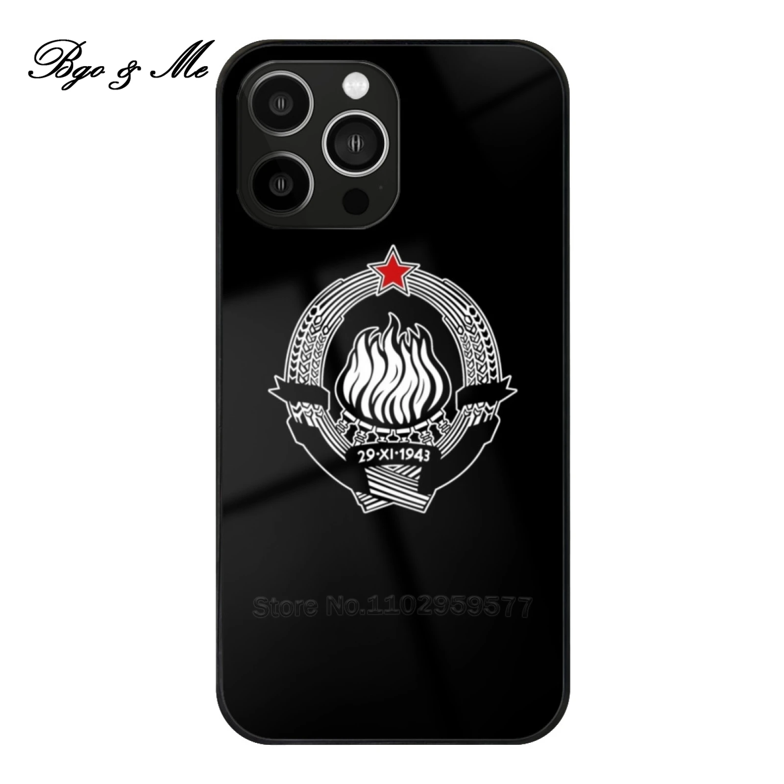

Sfrj Yugoslavia Tempered Glass Tpu Phone Case For Iphone 15 14 13 12 Pro Max Cover Jugoslavija Yugoslavia