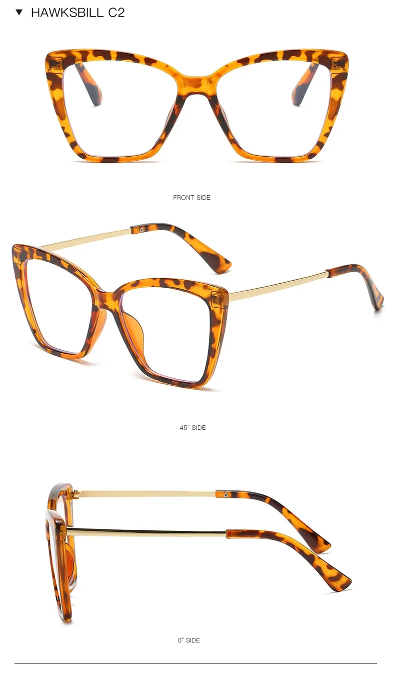 Anti-Blaulicht-Brille für Damen, Metall-Schmetterlingsrahmen, Harzgläser, leichte und ermüdungshemmende Brille für Damen – Detail 12